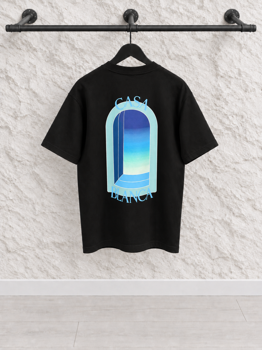 CAMISETA CASA BLANCA NEGRA