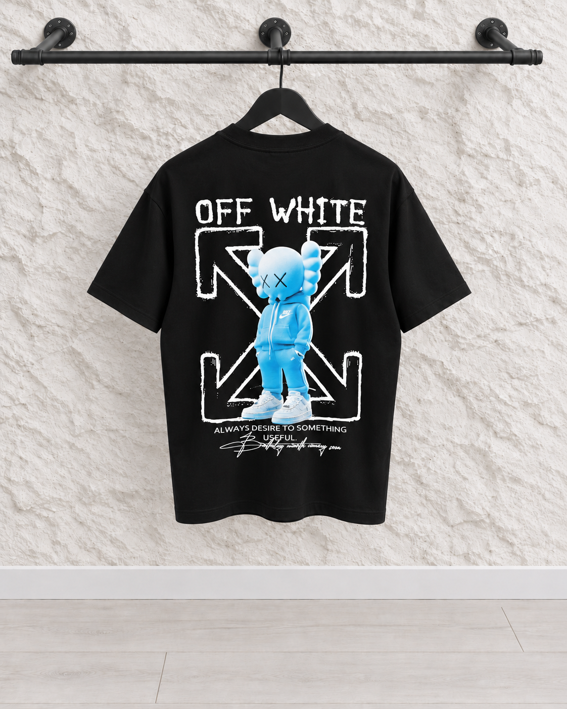 CAMISETA Off white negra